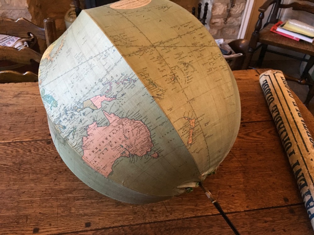 Rare Betts Portable Terrestrial Globe View IV
