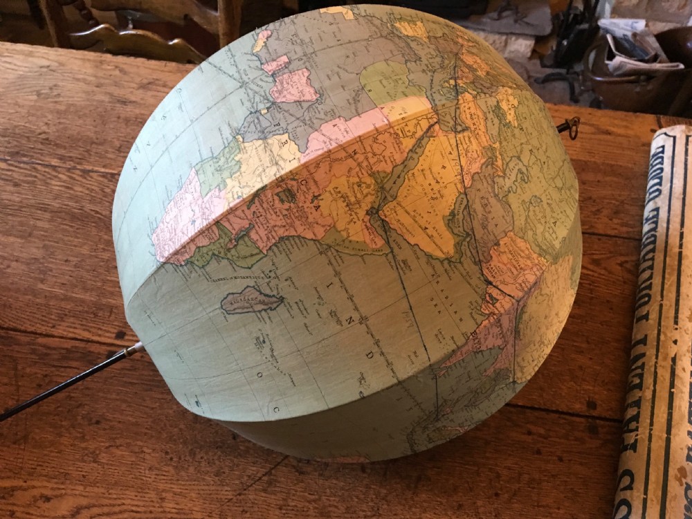 Rare Betts Portable Terrestrial Globe View X