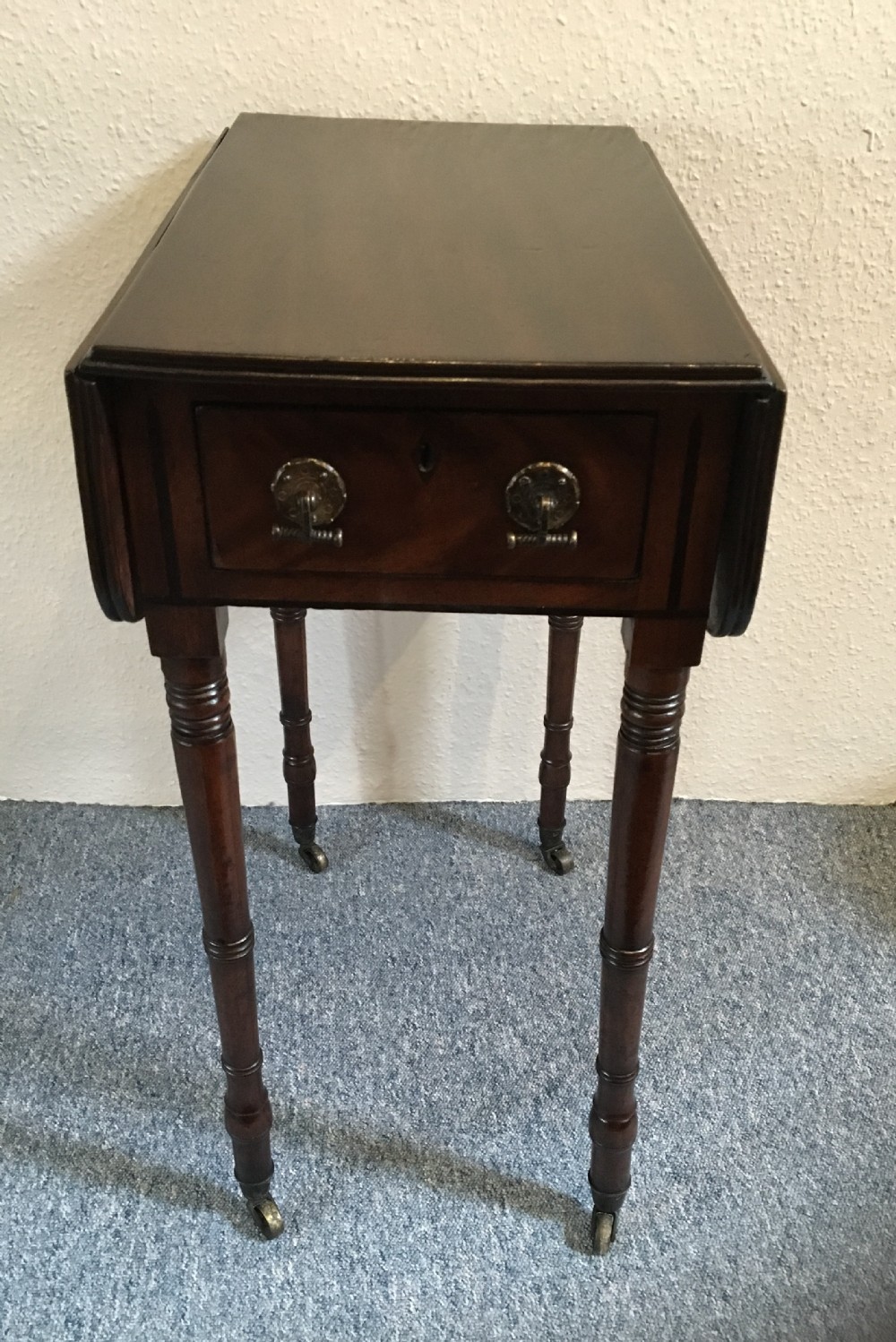 Regency Mahogany inlaid ladies work table 
