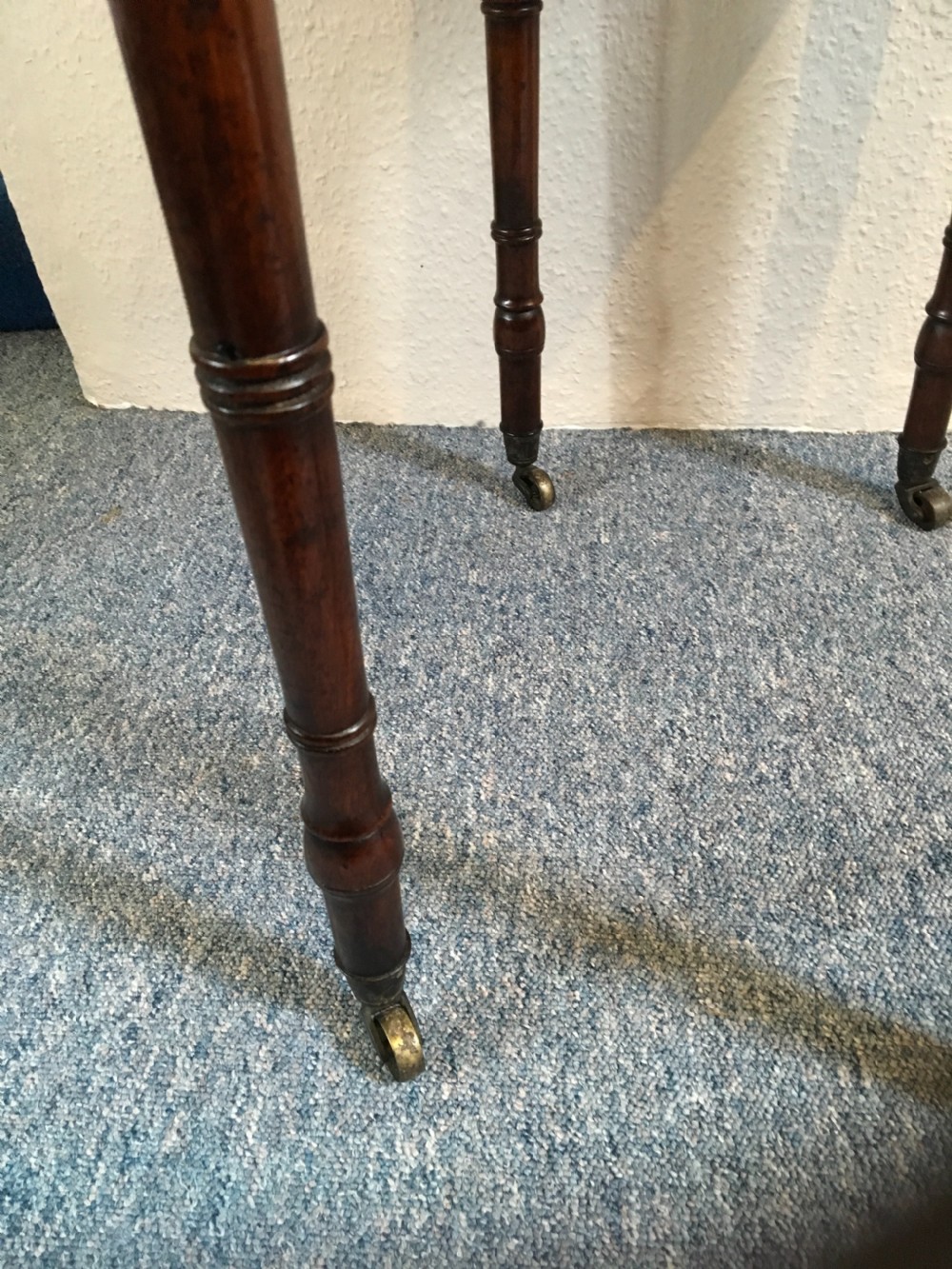 Regency Mahogany inlaid ladies work table  View IV