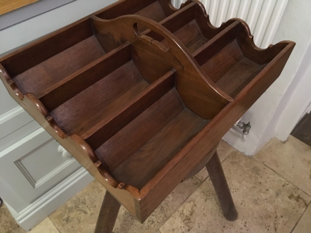 George III Mahogany Bottle Carrier  View II