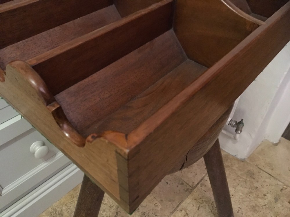 George III Mahogany Bottle Carrier  View III