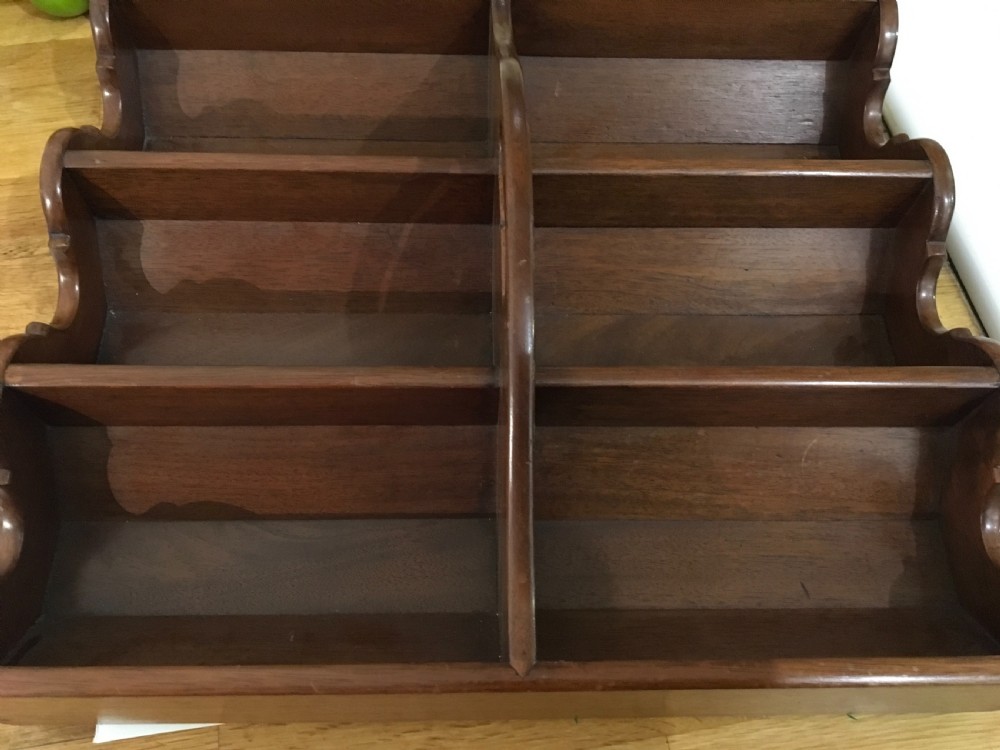 George III Mahogany Bottle Carrier  View IV