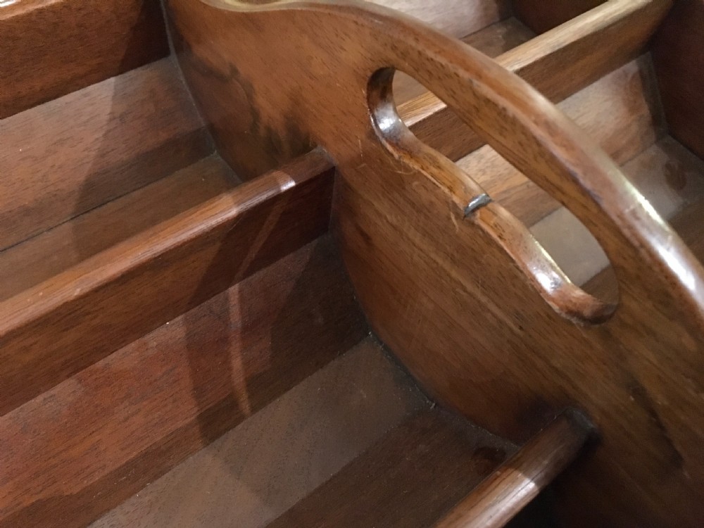 George III Mahogany Bottle Carrier  View V