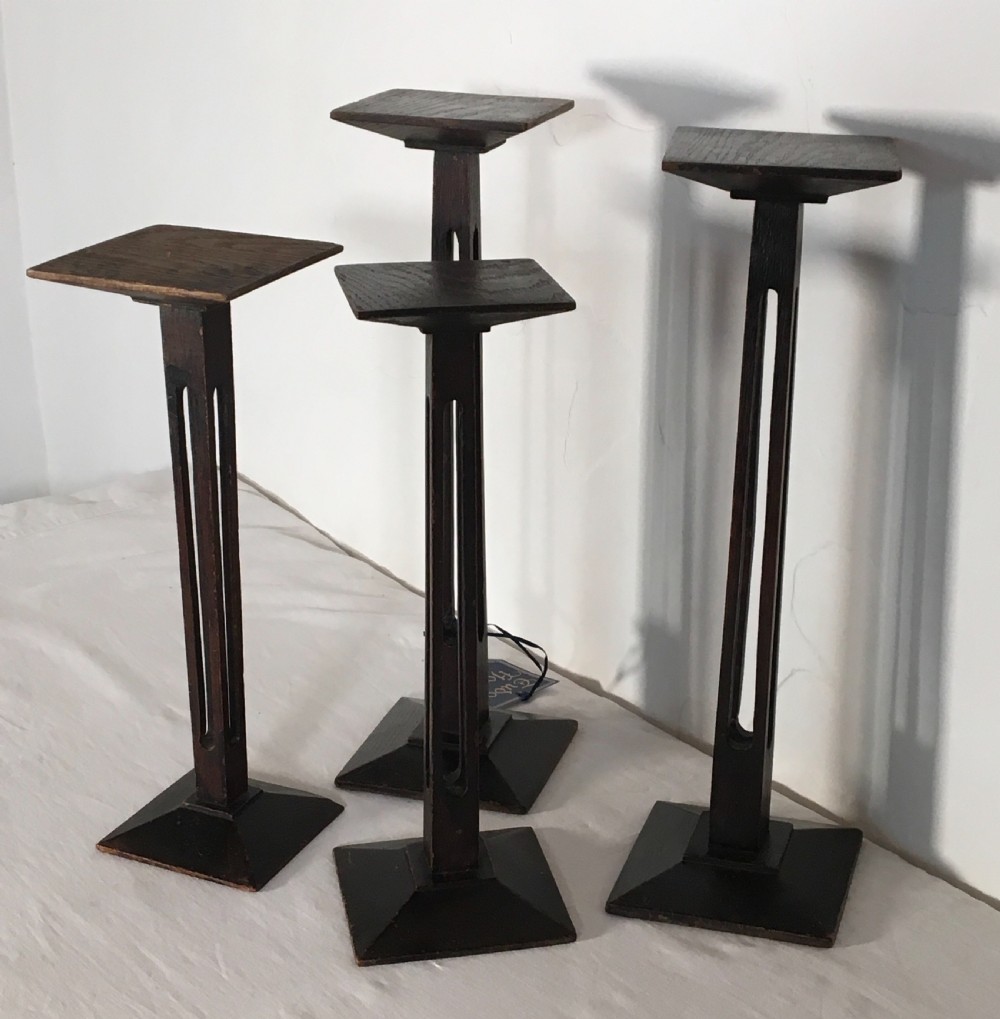 Four Art Deco milliners stands  View V