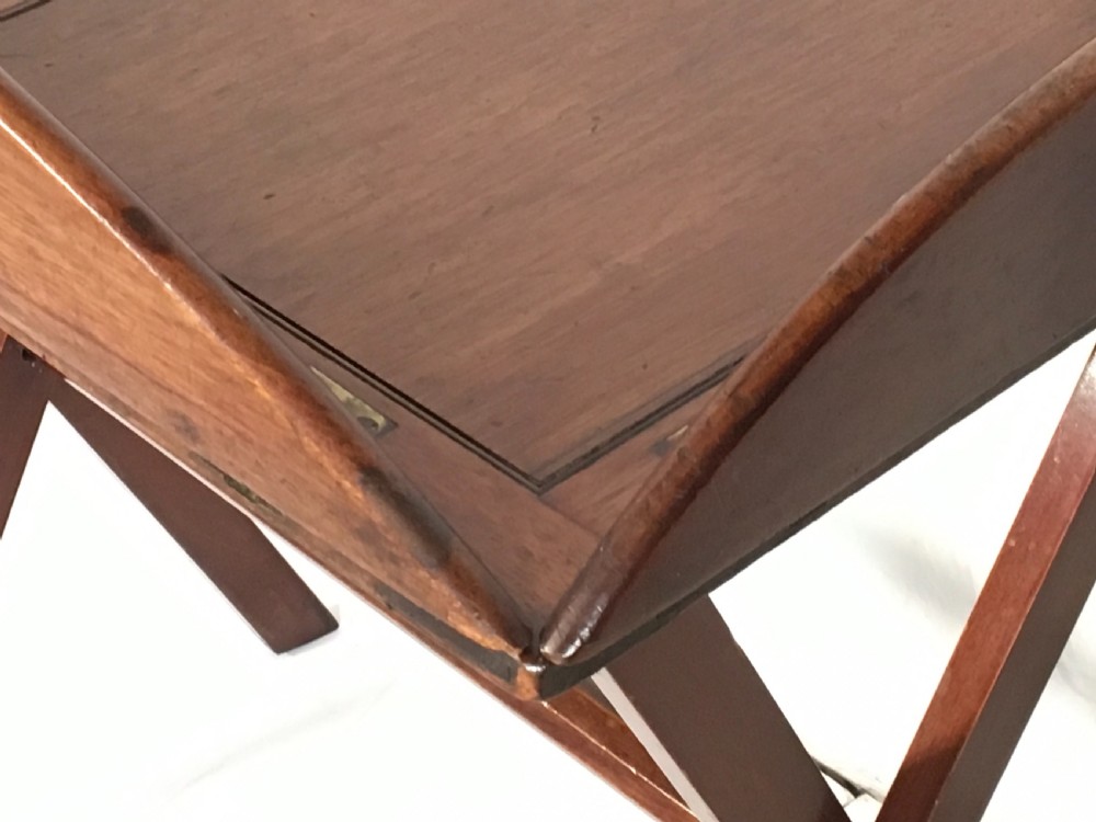 Mahogany Butlers Tray on associated stand  View VI