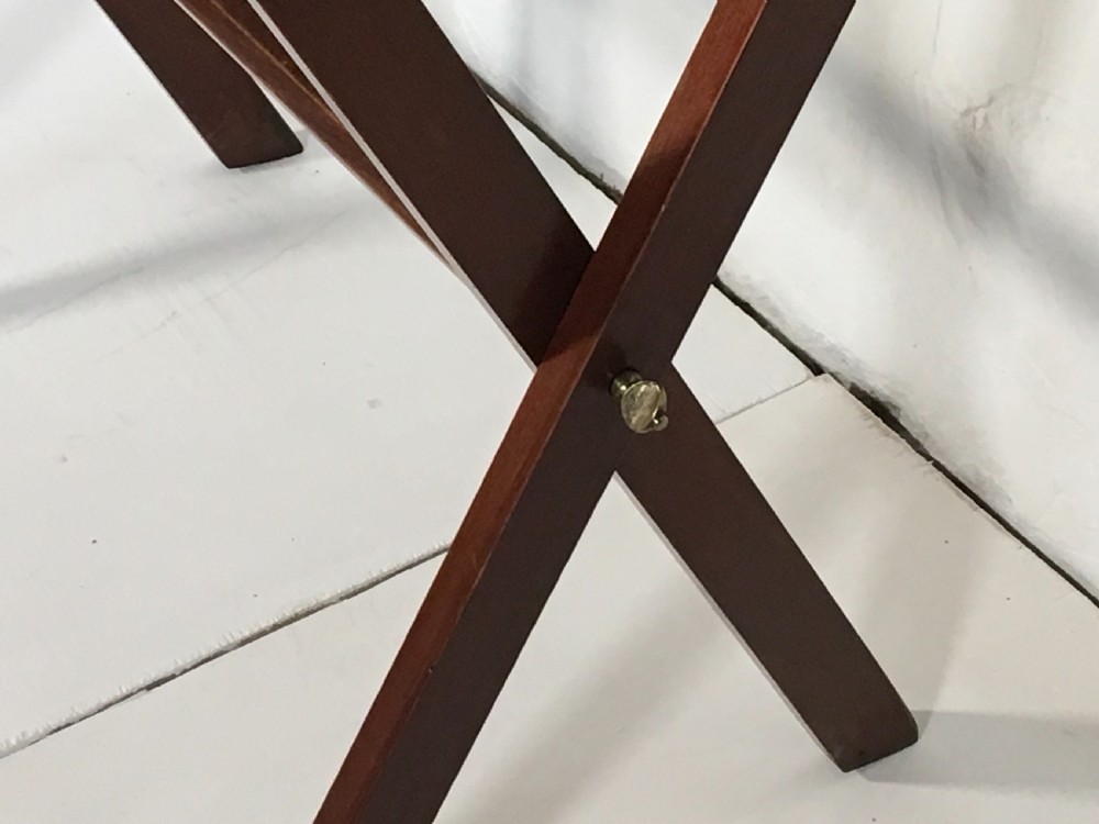 Mahogany Butlers Tray on associated stand  View VII