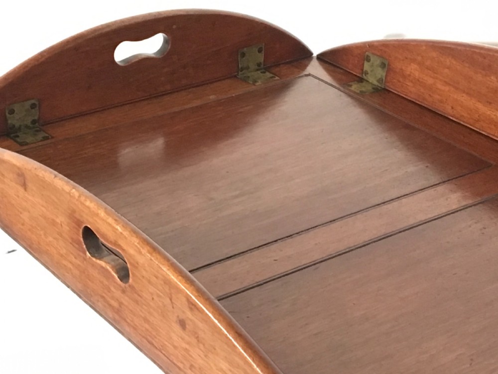 Mahogany Butlers Tray on associated stand  View VIII