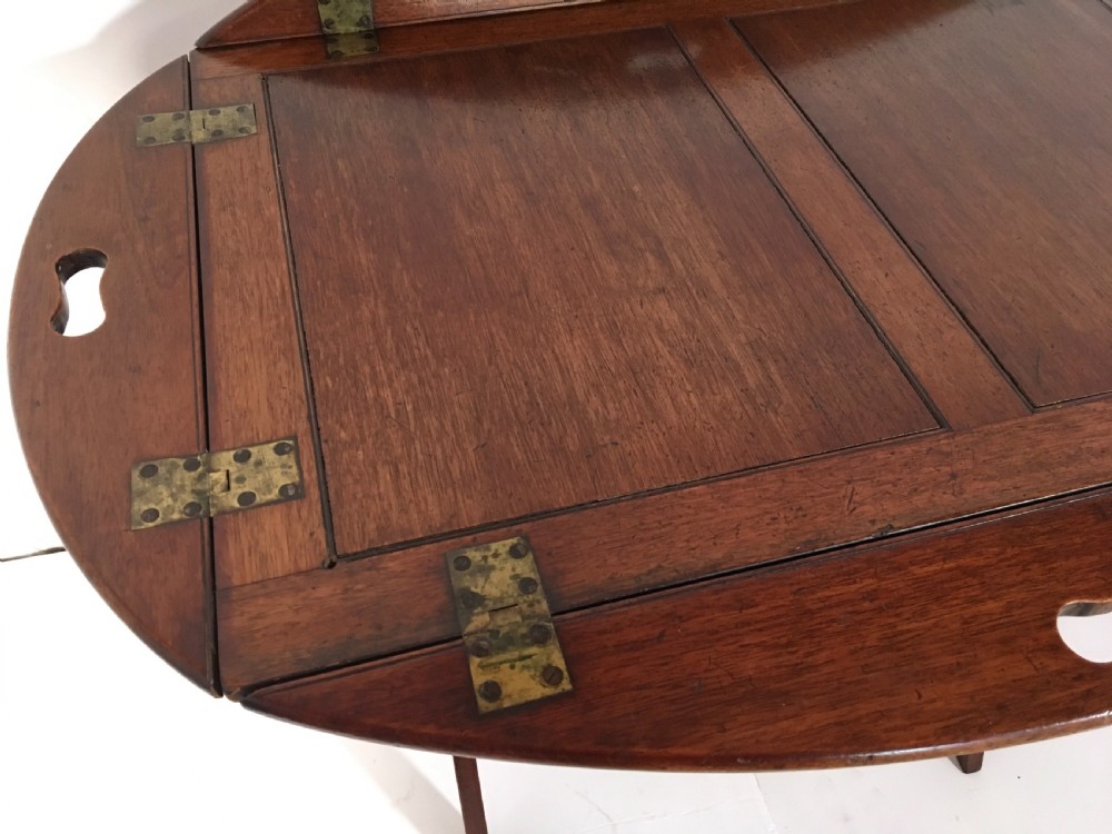 Mahogany Butlers Tray on associated stand  View IX