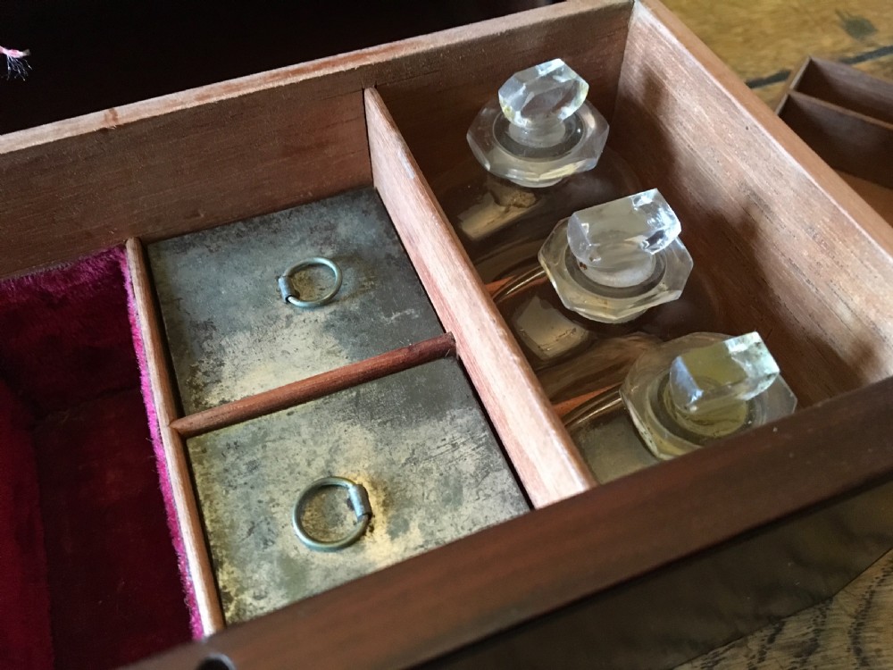 Georgian Mahogany Brass Bound Apothecary Box  View IV