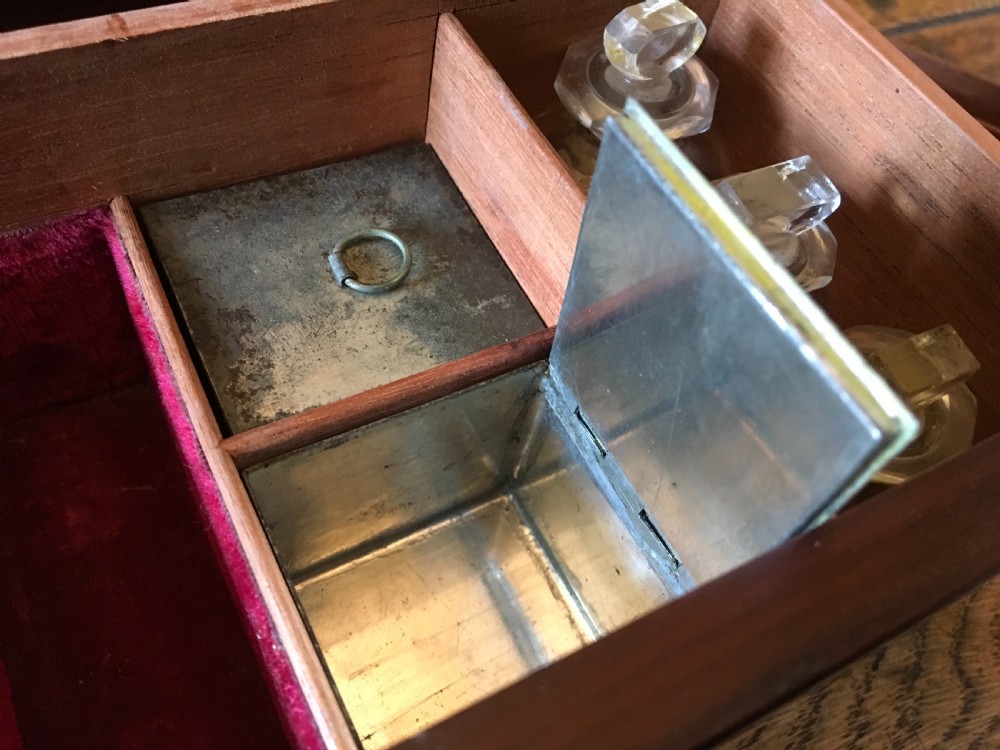 Georgian Mahogany Brass Bound Apothecary Box  View VI