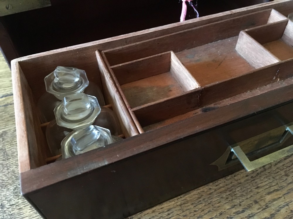 Georgian Mahogany Brass Bound Apothecary Box  View VII