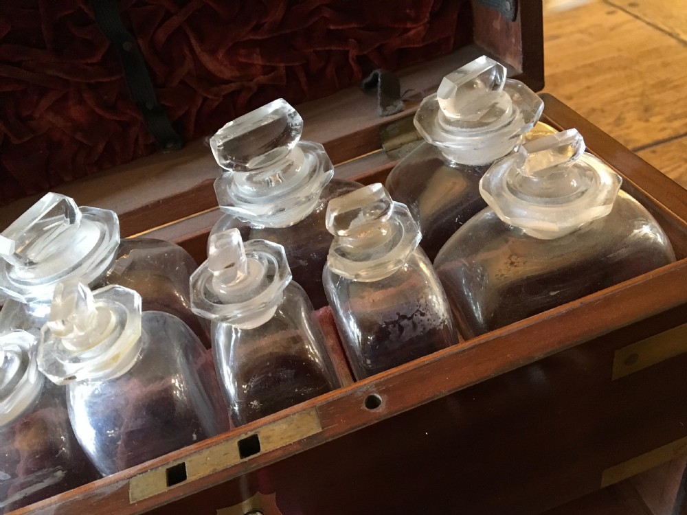 Georgian Mahogany Brass Bound Apothecary Box  View IX