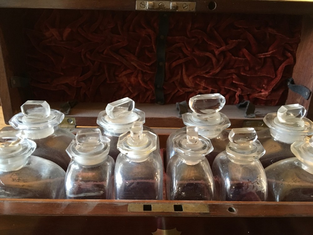 Georgian Mahogany Brass Bound Apothecary Box  View XI