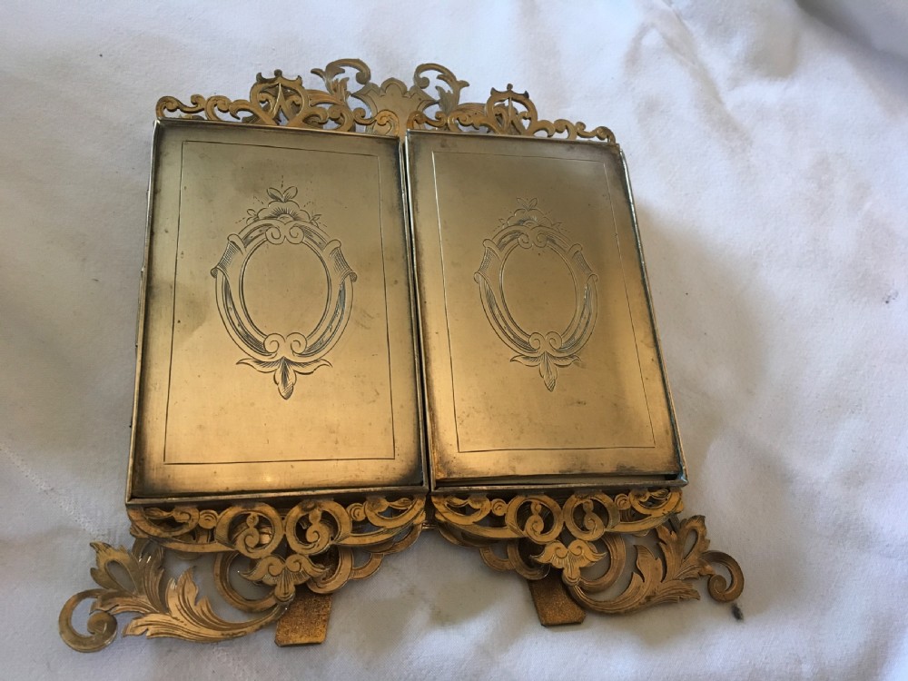 Alphonse Giroux of Paris Gilt folding photograph frame  View IV