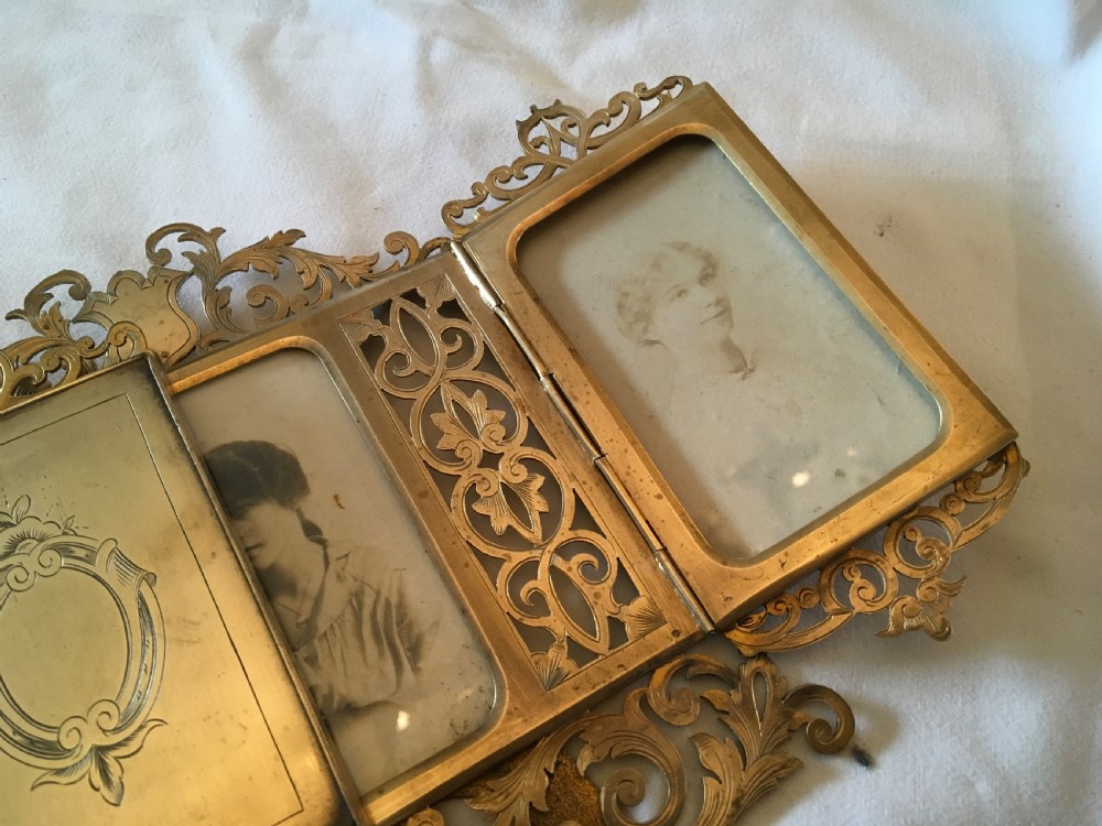 Alphonse Giroux of Paris Gilt folding photograph frame  View VI