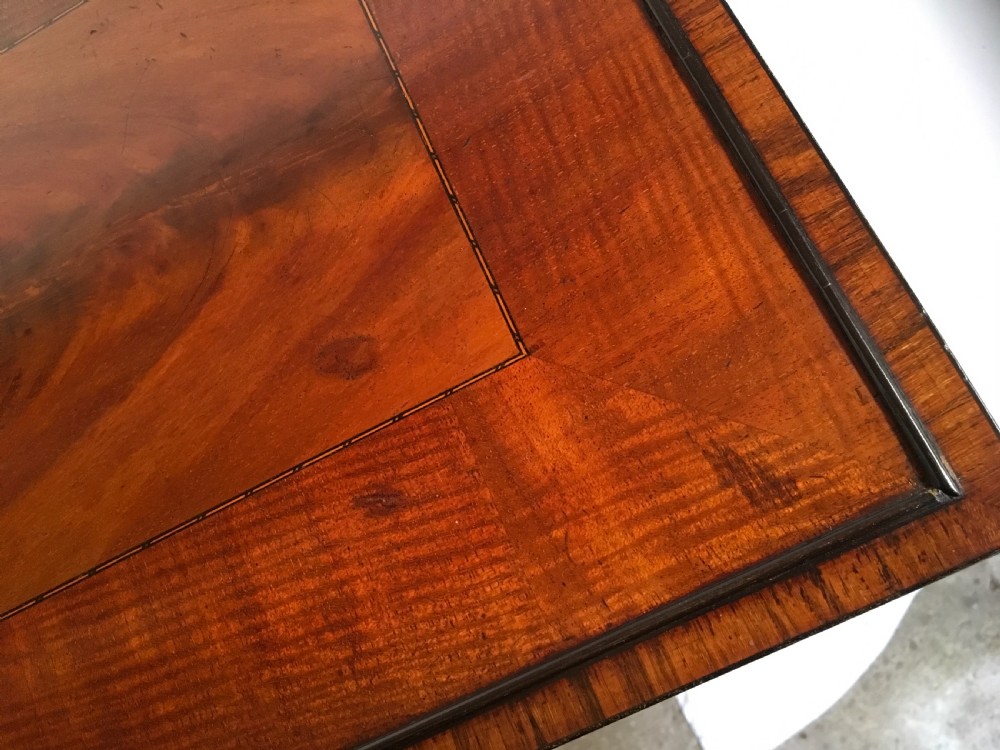 Superb Quartetto of Mahogany and Satinwood Nesting Tables  View VIII