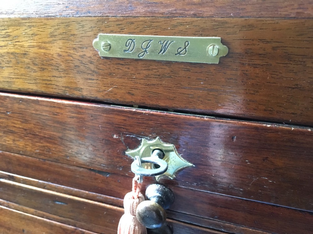 Dentists travelling Mahogany cabinet  View II