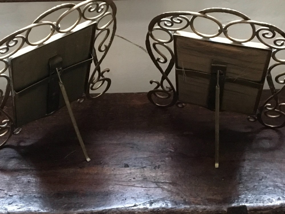 Pair of brass photograph frames  View IV