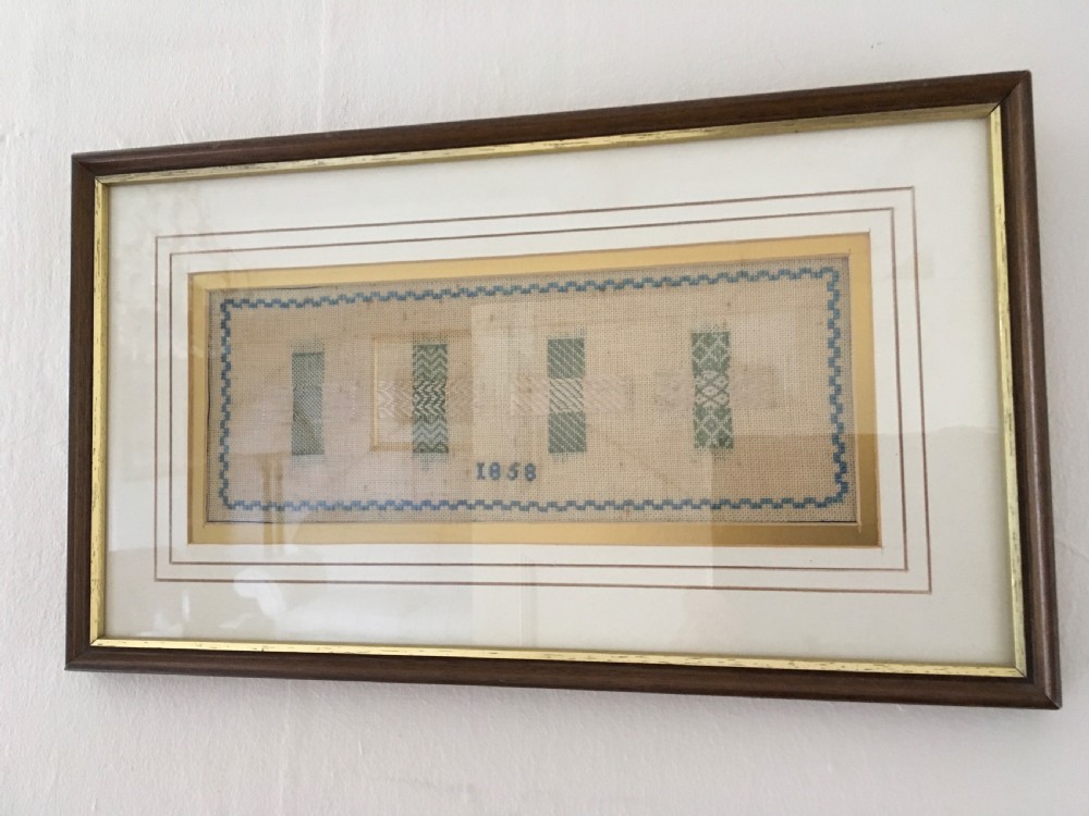 Darning Sampler dated 1858