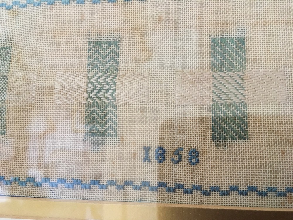 Darning Sampler dated 1858 View IV