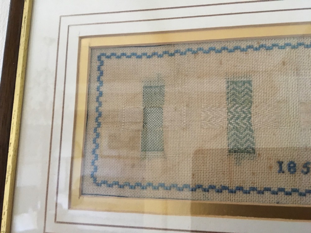Darning Sampler dated 1858 View V