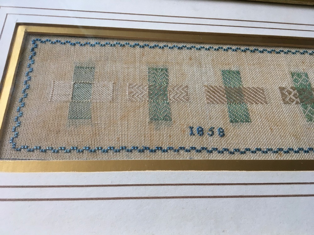 Darning Sampler dated 1858 View VI