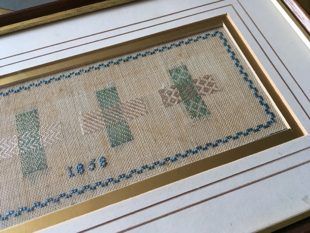 Darning Sampler dated 1858 View VII