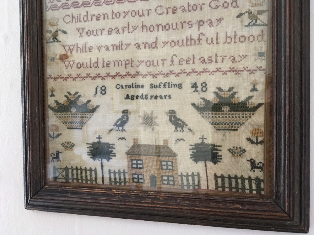 Victorian Sampler dated 1848 View III