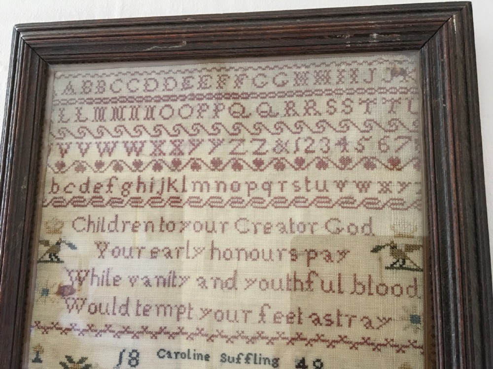 Victorian Sampler dated 1848 View IV