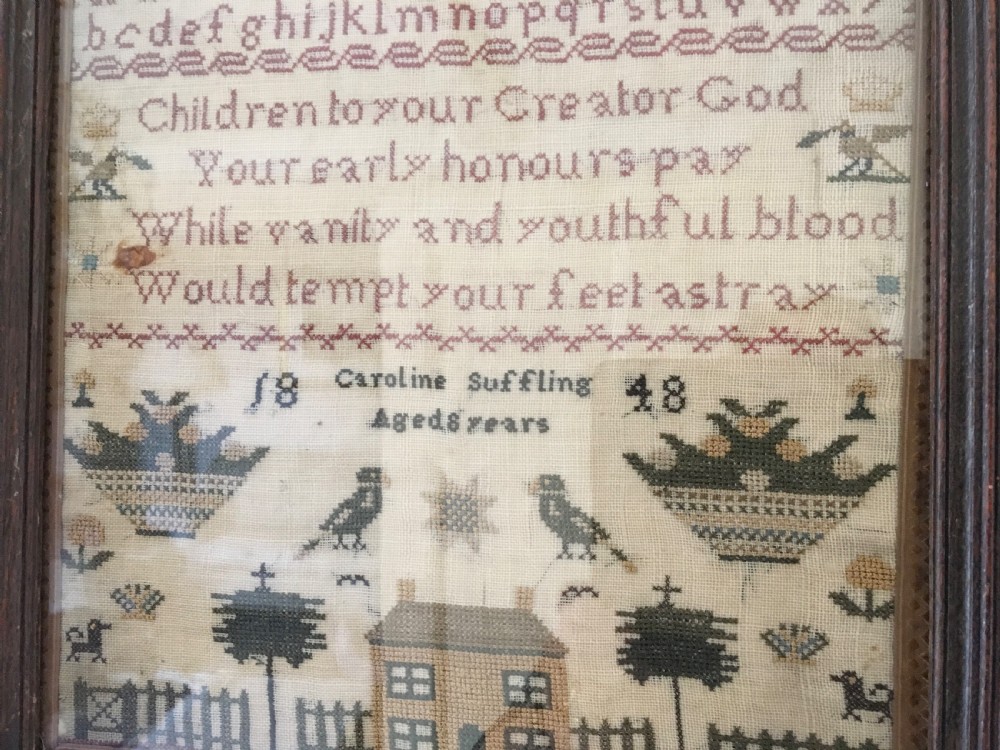 Victorian Sampler dated 1848 View V