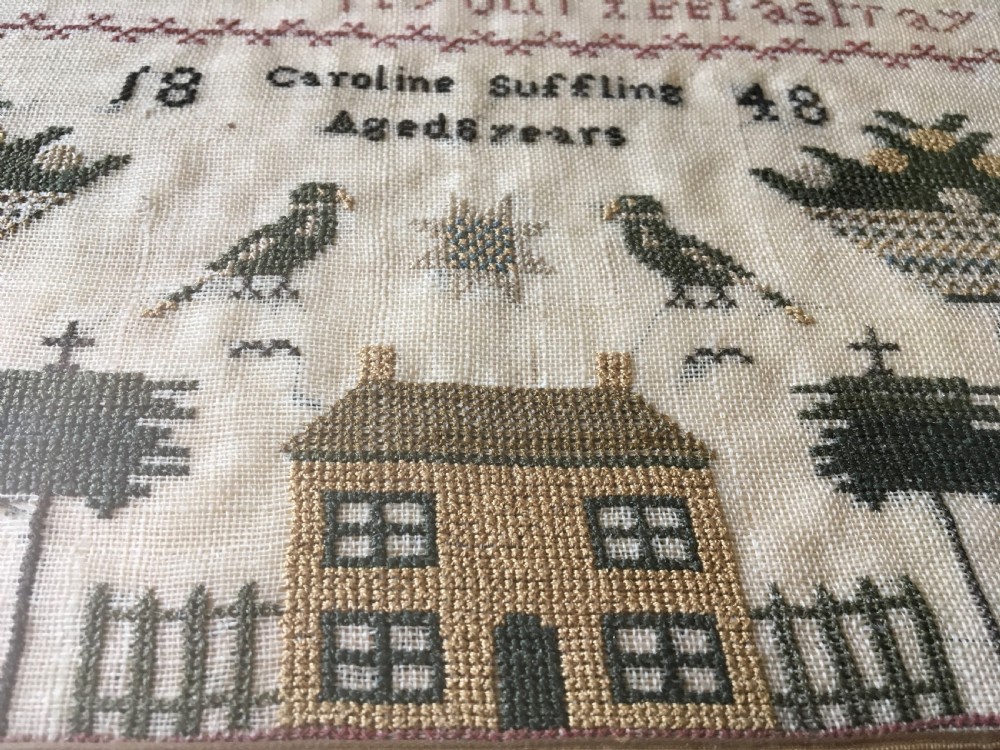 Victorian Sampler dated 1848 View VIII