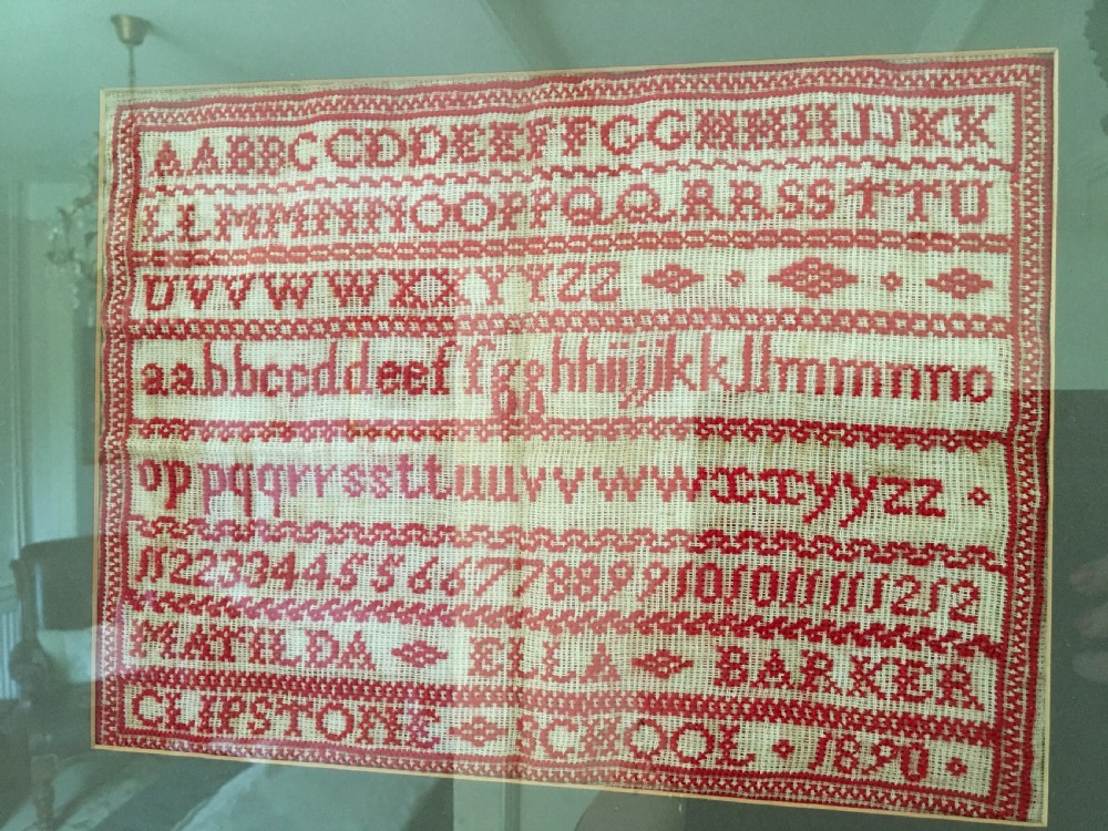 Victorian School Sampler dated 1890 View IV