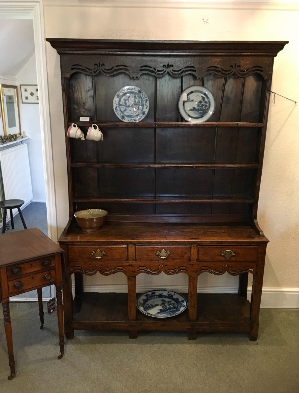 Late 18th Century Oak Pot Board Dresser of small proportions  View II