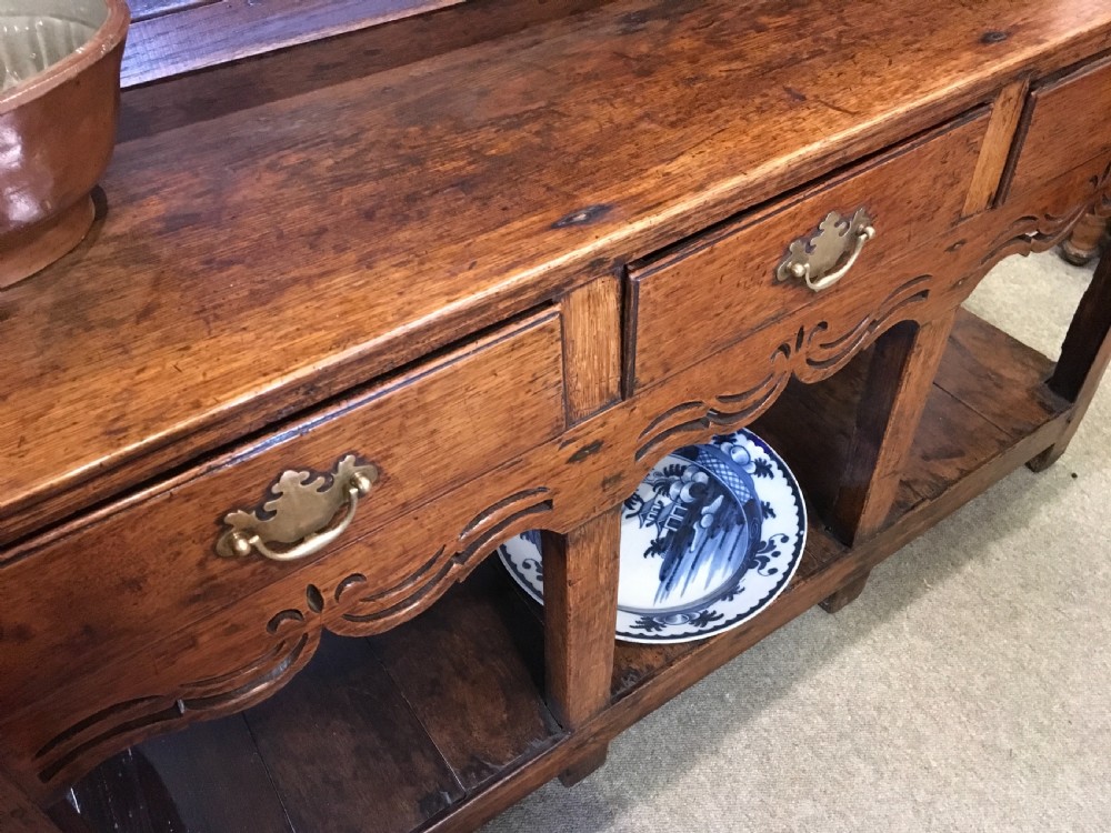 Late 18th Century Oak Pot Board Dresser of small proportions  View VI