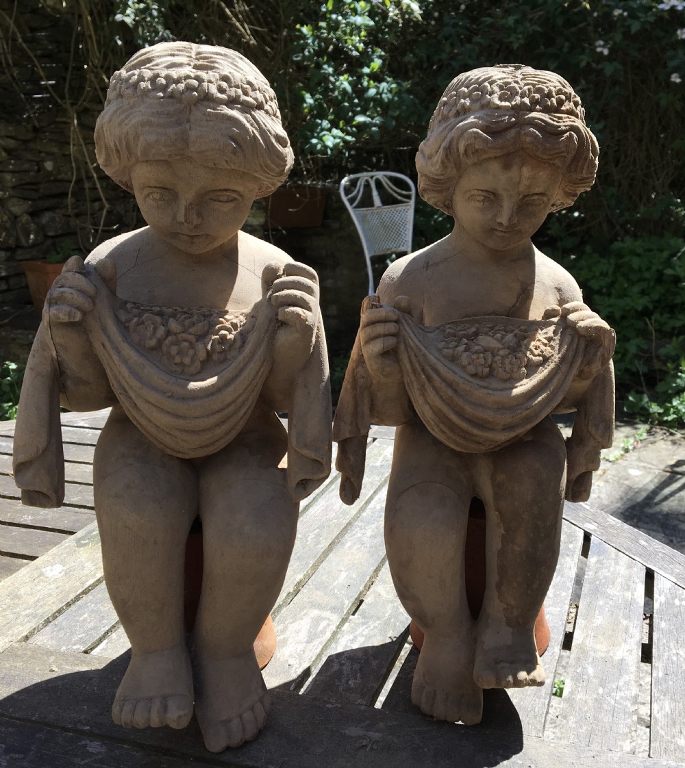 19th Century Lime Wood Cherubs 