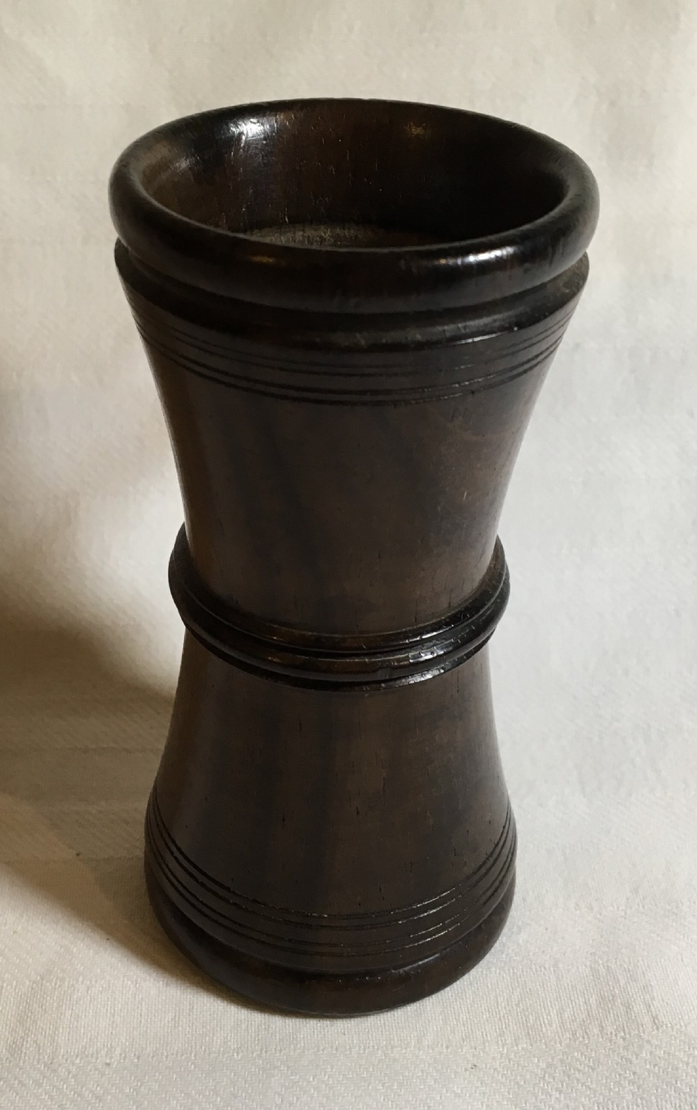 19thc Antique Treen Rosewood Dice Shaker