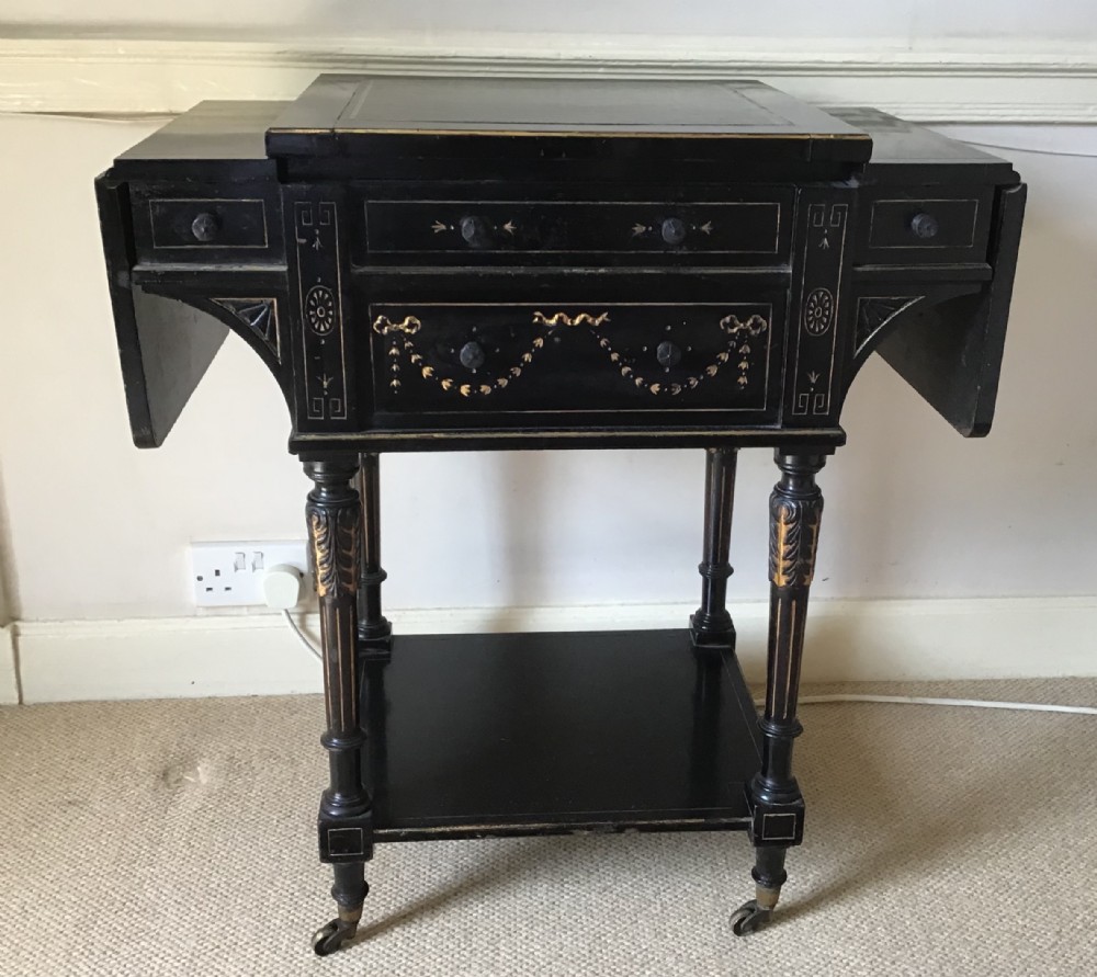 Gillows & Co ebonised Ladies Writing Desk 