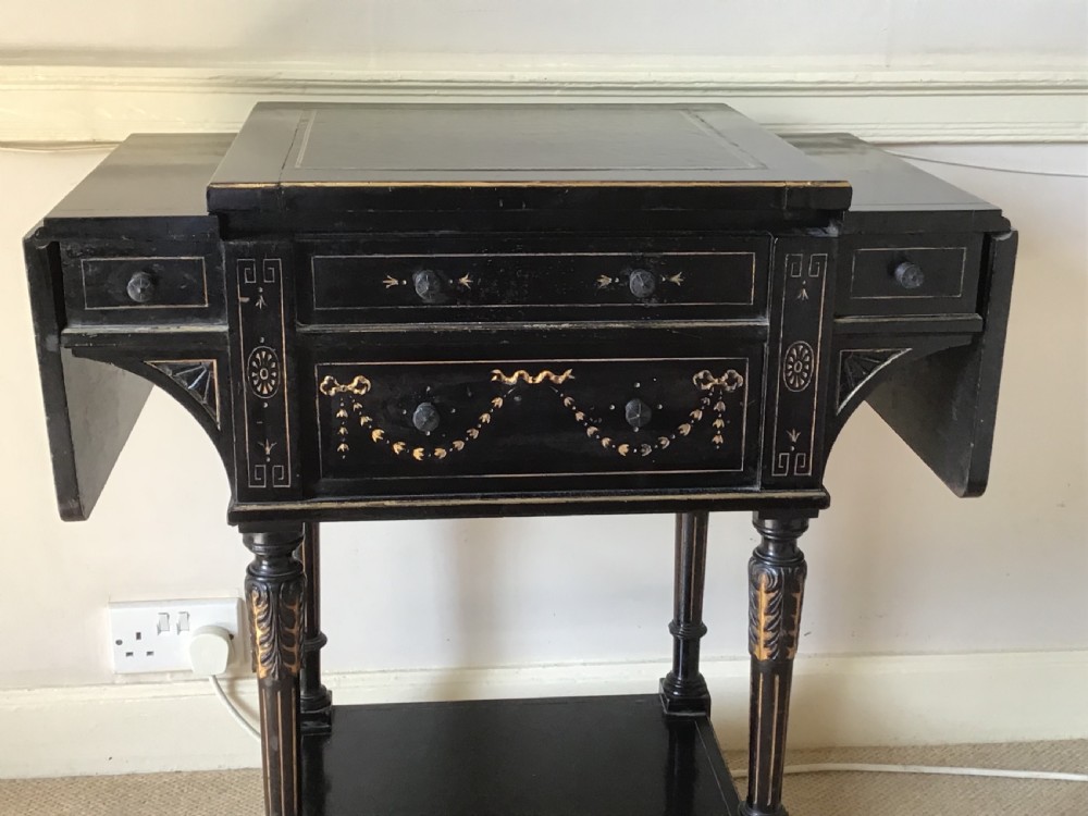 Gillows & Co ebonised Ladies Writing Desk  View IV