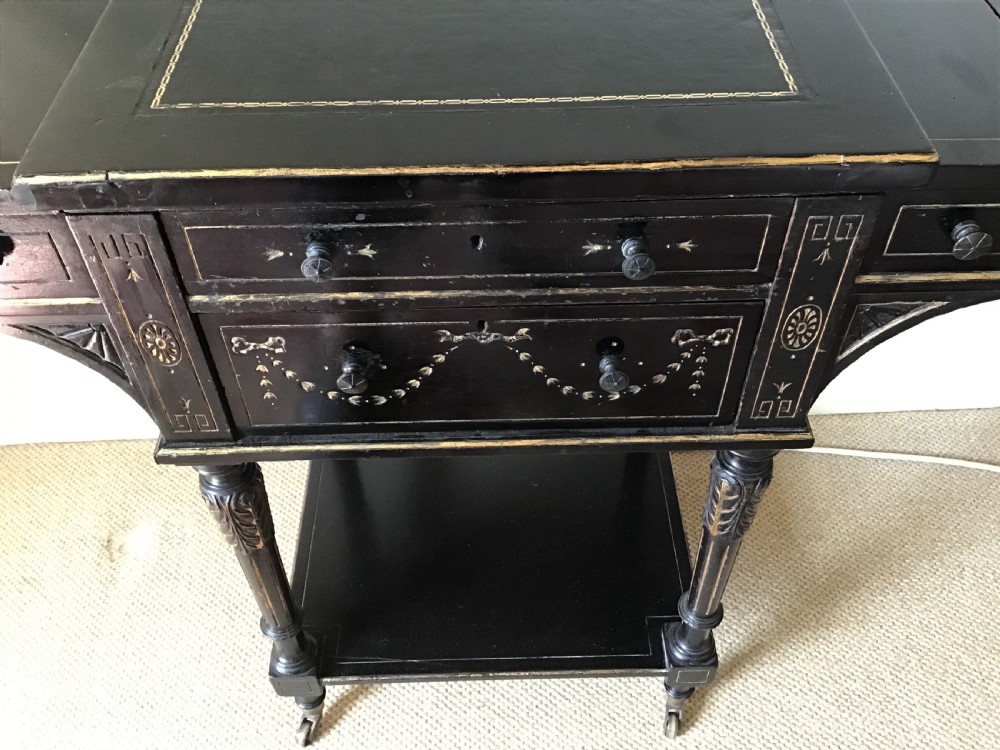 Gillows & Co ebonised Ladies Writing Desk  View X
