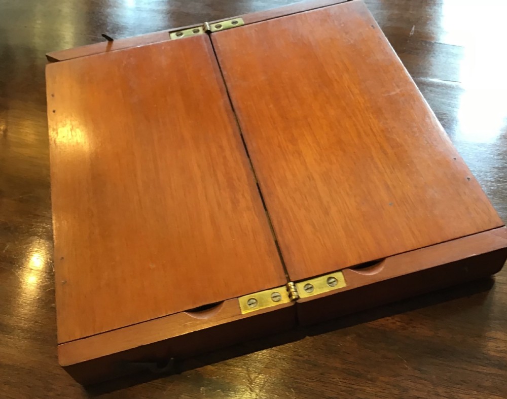 Antique travelling Chess Set View V