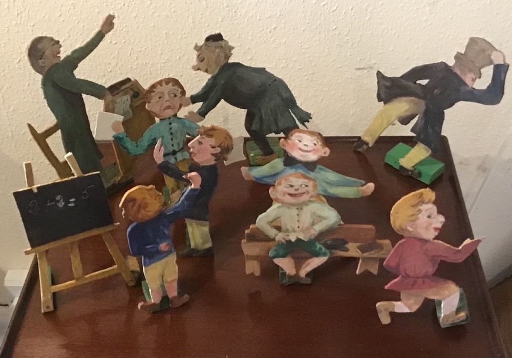 School room cut out figures  View II