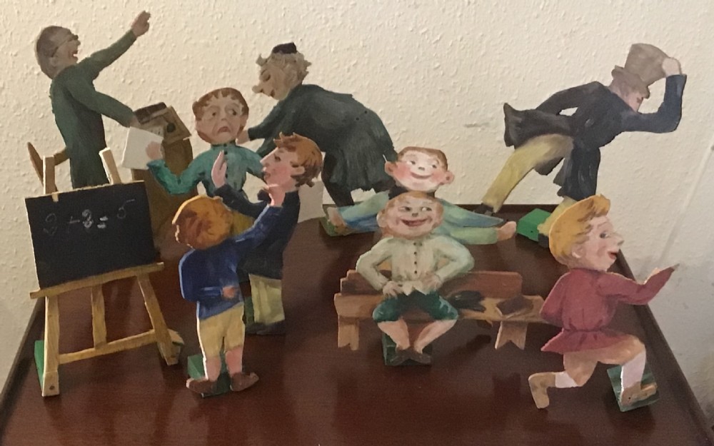 School room cut out figures  View IV