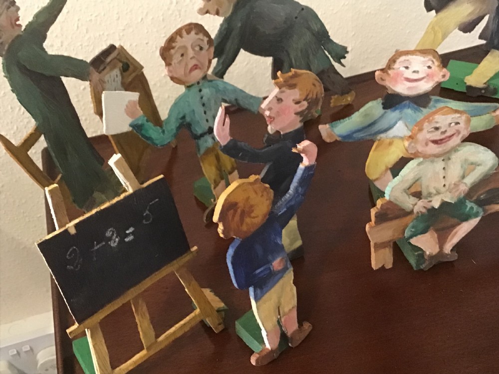 School room cut out figures  View V