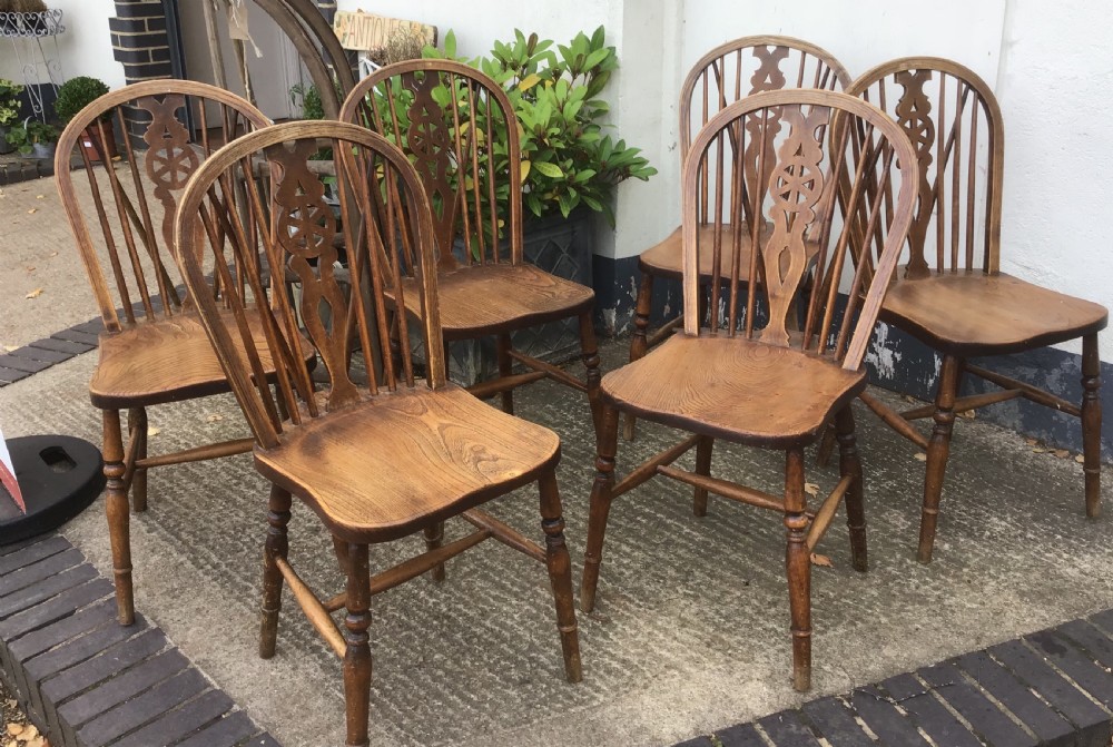 Six Elm Windsor Kitchen Chairs  View II