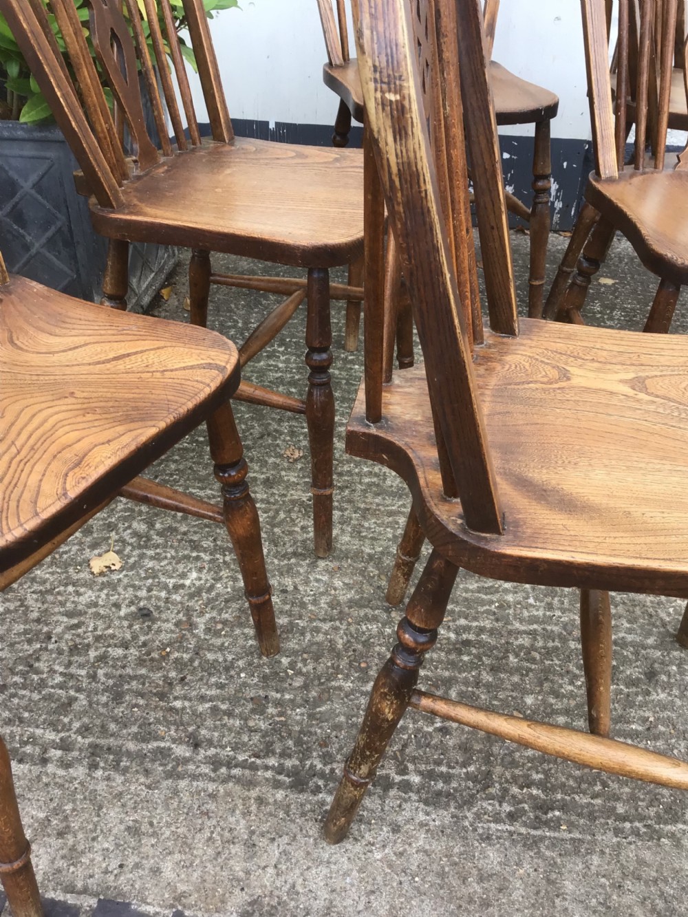 Six Elm Windsor Kitchen Chairs  View IV