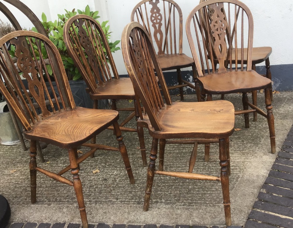 Six Elm Windsor Kitchen Chairs  View V
