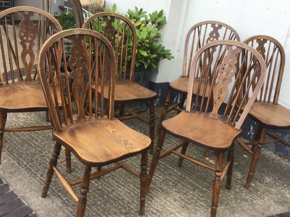 Six Elm Windsor Kitchen Chairs  View VII