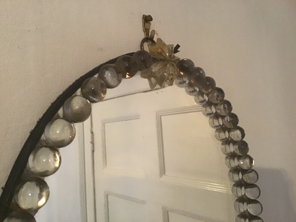 Antique Glass Wall Mirror  View II