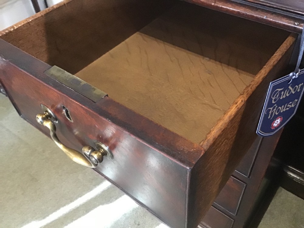 George III Cuban Mahogany Secretaire Kneehole Desk  View IV